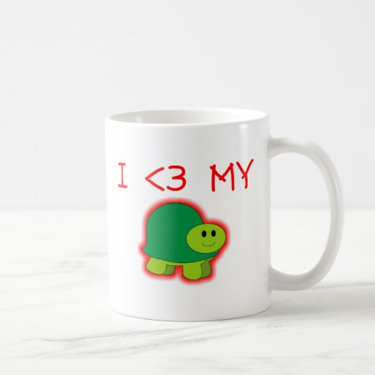 Mug J'aime ma tortue (Droite)
