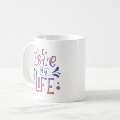 MUG J'AIME MA VIE (Devant gauche)