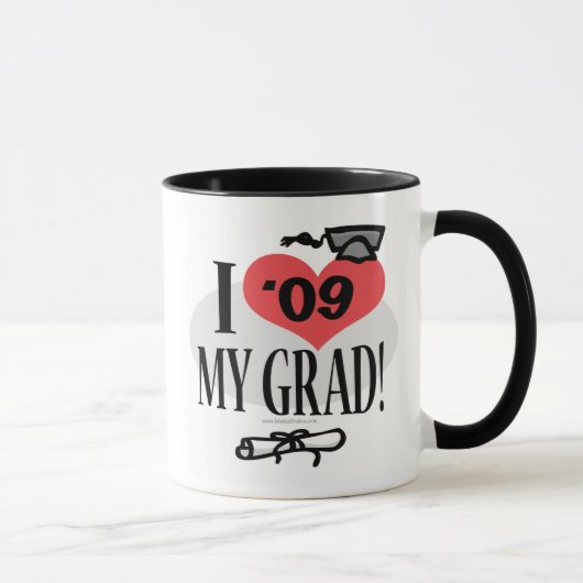 Mug J'aime ma vitesse 2009 de diplômé (Droite)