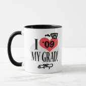 Mug J'aime ma vitesse 2009 de diplômé (Gauche)