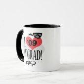 Mug J'aime ma vitesse 2009 de diplômé (Devant gauche)