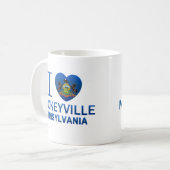 Mug J'aime Mackeyville, PA (Devant gauche)