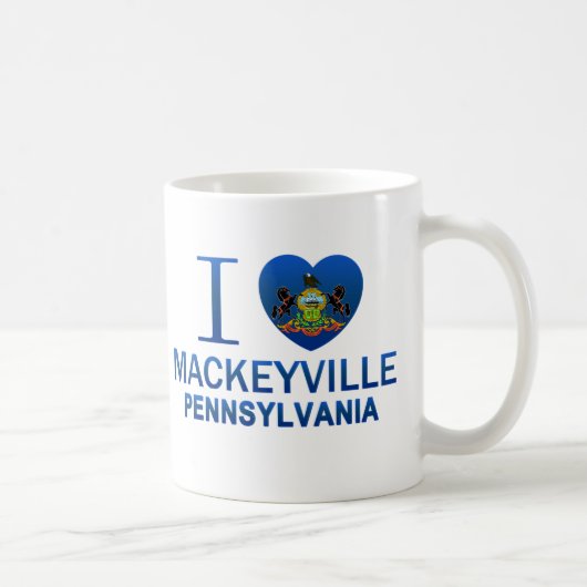 Mug J'aime Mackeyville, PA (Droite)