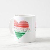 Mug J'aime Madagascar, coeur malgache (Devant gauche)