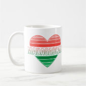 Mug J'aime Madagascar, coeur malgache (Gauche)