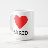 Mug J'aime madrid (Devant gauche)