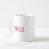 Mug J'aime Maman Papillon Rose (Devant gauche)