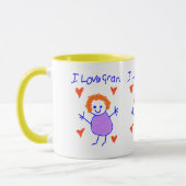 Mug J'aime mamie (Gauche)