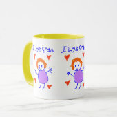 Mug J'aime mamie (Devant gauche)
