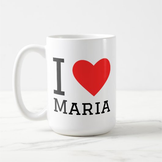 Mug J'aime Maria (Gauche)