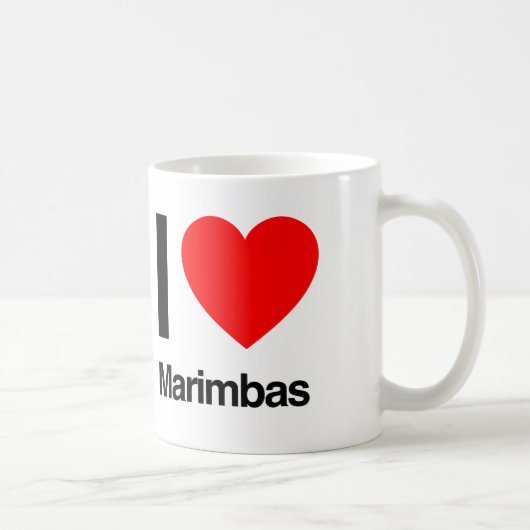 Mug j'aime marimbas (Droite)