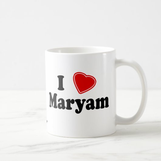 Mug J'aime Maryam (Droite)