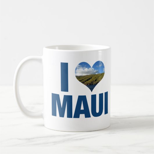 Mug J'aime Maui Hawaii (Gauche)
