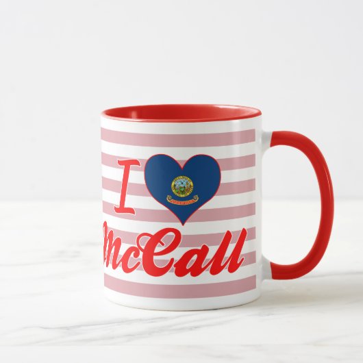 Mug J'aime McCall, Idaho (Droite)