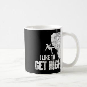 Mug J'aime me sentir haut - Escalade Bouldering Grimpe