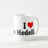 Mug J'aime Medellin, Colombie (Devant droit)