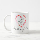 Mug J'aime mes animaux (Gauche)