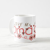 Mug J'aime mes cadeaux d'OMA (Devant gauche)