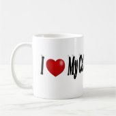 Mug J'aime mes chats Photo (Gauche)