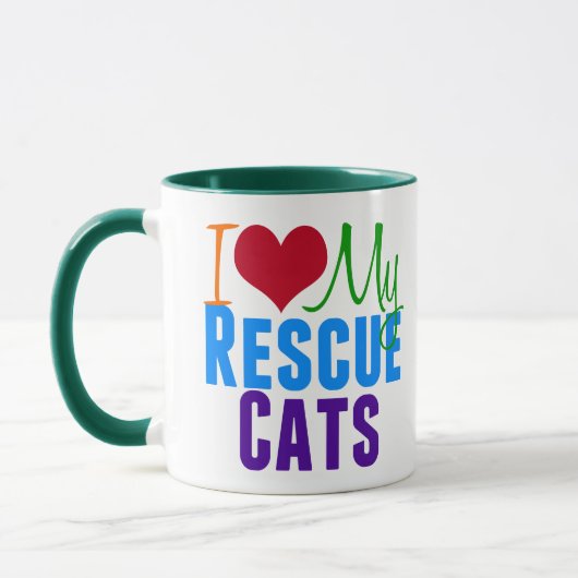 Mug J'aime mes chats Secourus (Gauche)