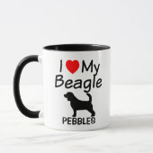 Mug J'Aime Mes Chiens Beagles (Gauche)
