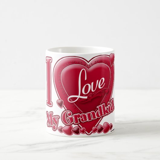 Mug J'Aime Mes Coeurs Rouges Enfants (Centre)