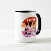 Mug J'aime mes deux mamans avec fierté (Devant droit)