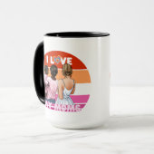 Mug J'aime mes deux mamans avec fierté (Devant gauche)