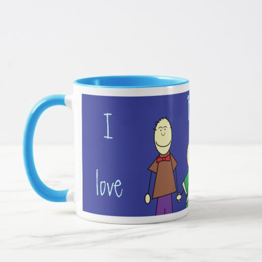 Mug j'aime mes deux papas, (Gauche)