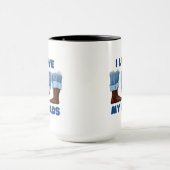 Mug J'aime mes deux papas avec fierté (Centre)