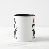 Mug J'Aime Mes DEUX Pitbull Dogs (Centre)