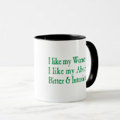 Mug J'Aime Mes Femmes Comme J'Aime Mon Absinthe (Devant droit)