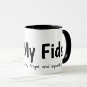 Mug J'aime mes Fids Canari Pinson (Devant droit)
