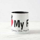 Mug J'aime mes Fids Perroquet Enfants Plumé (Centre)