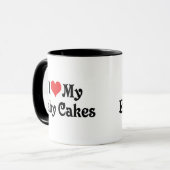 Mug J'aime mes gâteaux de bébé (Devant gauche)