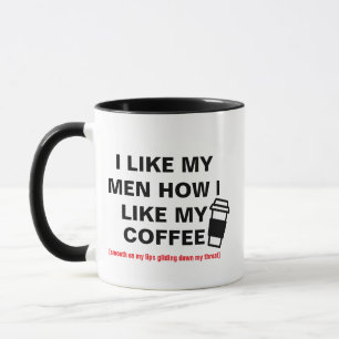 Mug J'Aime Mes Hommes Comme J'Aime Mon Café