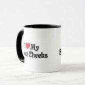 Mug J'aime mes jolies fesses (Devant gauche)