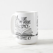 Mug J'aime mes livres épicés et mon café glacé (Devant gauche)