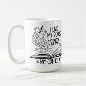 Mug J'aime mes livres épicés et mon café glacé (Gauche)