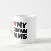 Mug J'aime mes mamans lesbiennes (Devant gauche)