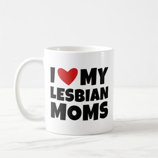 Mug J'aime mes mamans lesbiennes (Gauche)