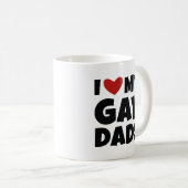 Mug J'Aime Mes Pères Gays (Devant droit)