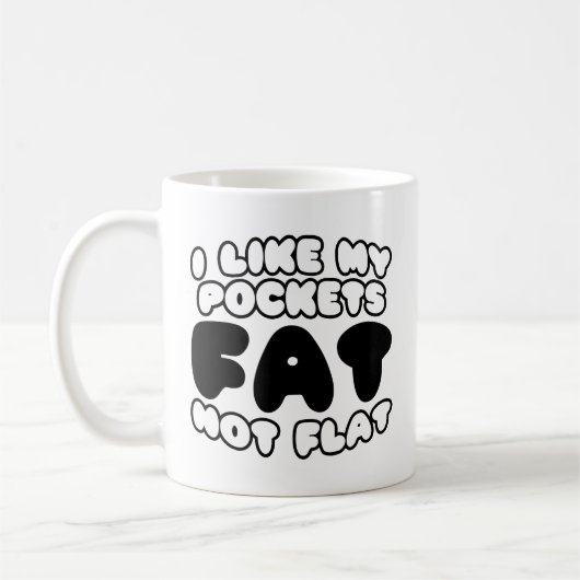Mug J'Aime Mes Poches Gras Pas Plat (Gauche)