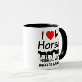 Mug J'aime mes quatre chevaux (Devant droit)