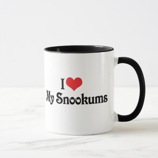 Mug J'Aime Mes Snookums (Droite)