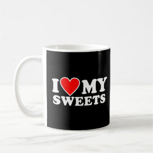 Mug J'aime mes sucreries avec coeur