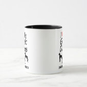 Mug J'Aime Mes TROIS Grands Danois (Centre)