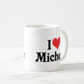 Mug J'aime Michelle (Devant droit)