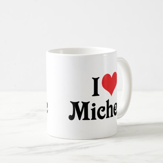 Mug J'aime Michelle (Devant droit)