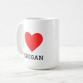 Mug J'aime Michigan (Devant gauche)